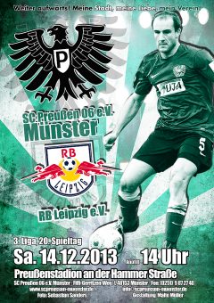 Heimspielplakat - 2013/2014 - 20. Spieltag - RB Leipzig