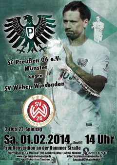 Heimspielplakat - 2013/2014 - 23. Spieltag - SV Wehen Wiesbaden
