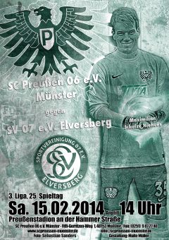 Heimspielplakat - 2013/2014 - 25. Spieltag - SV Elversberg