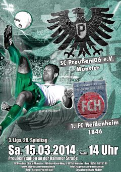 Heimspielplakat - 2013/2014 - 29. Spieltag - FC Heidenheim