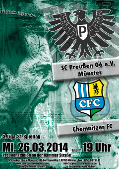 Heimspielplakat - 2013/2014 - 31. Spieltag - Chemnitzer FC