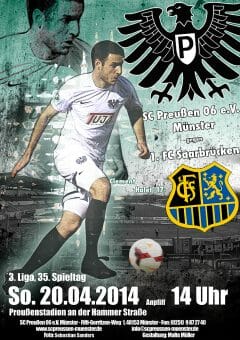 Heimspielplakat - 2013/2014 - 35. Spieltag - 1. FC Saarbrücken
