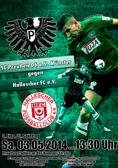 Heimspielplakat - 2013/2014 - 37. Spieltag - Hallescher FC