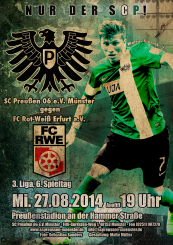 Heimspielplakat - 2014/2015 - 6. Spieltag - Rot Weiß Erfurt