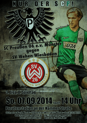 Heimspielplakat - 2014/2015 - 8. Spieltag - SV Wehen Wiesbaden