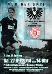 Heimspielplakat - 2014/2015 - 12. Spieltag - Hallescher FC