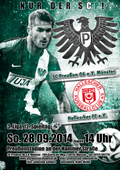 Heimspielplakat - 2014/2015 - 12. Spieltag - Hallescher FC