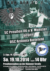 Heimspielplakat - 2014/2015 - 14. Spieltag - Arminia Bielefeld