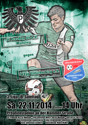 Heimspielplakat - 2014/2015 - 18. Spieltag - SpVgg Unterhaching