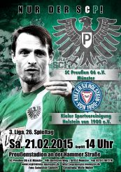 Heimspielplakat - 2014/2015 - 26. Spieltag - Holstein Kiel