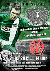 Heimspielplakat - 2014/2015 - 30. Spieltag - FSV Mainz 05 II