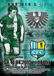 Heimspielplakat - 2014/2015 - 32. Spieltag - Chemnitzer FC